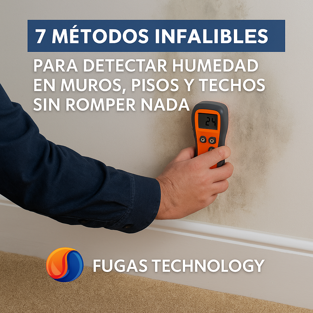 🧱 7 Métodos Infalibles para Detectar Humedad en Muros, Pisos y Techos sin Romper Nada